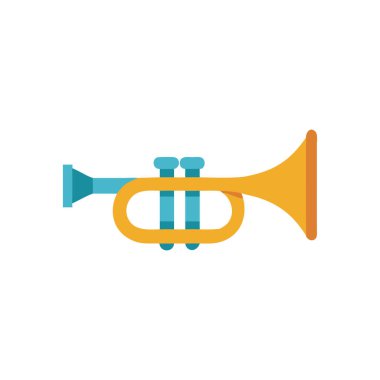 trompet enstrümanı izole edilmiş simge