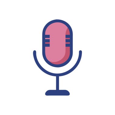 Konuşma baloncuklu mikrofon