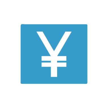 yen simgesi. Yen işareti. vektör illüstrasyonu