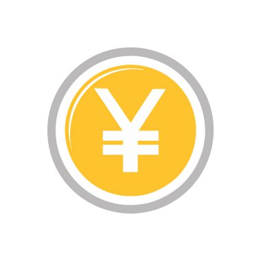 yen para birimi simgesi ikon vektör illüstrasyon tasarımı