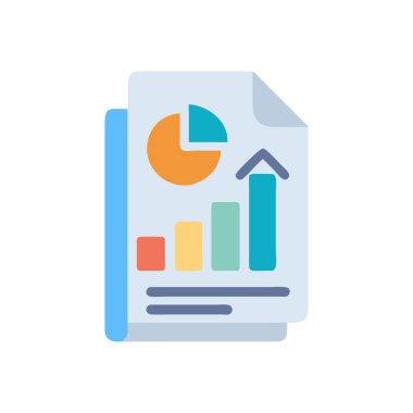 grafik vektörü düz renk simgesi