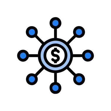 para vektörü renk simgesi