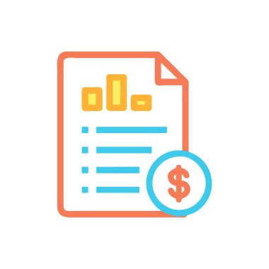 kağıt vektörü ince çizgi simgesi