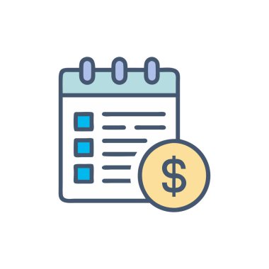 para vektörü düz renk simgesi