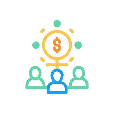 iş insanları simge vektör sembolü beyaz arka grubunda izole