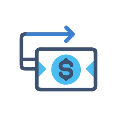 para vektörü renk simgesi