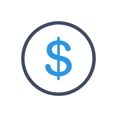 Para ikonu. vektör illüstrasyonu