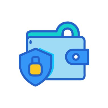 Veri koruma simgesini vektörde koru. logotype