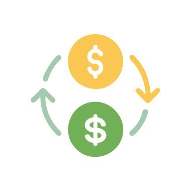 para simgesi vektörü beyaz arkaplanda izole edildi, para işareti, dolar işareti, semboller