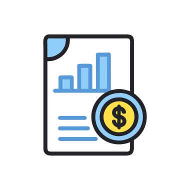 para vektörü düz renk simgesi