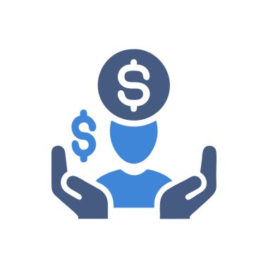 para vektörü renk simgesi