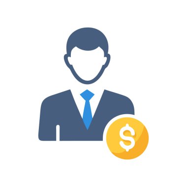 iş vektörü renk çizgisi simgesi