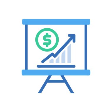 Vektör olarak İş Büyüme simgesi. Logotype