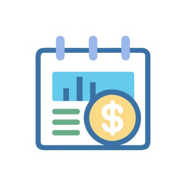 Dolar vektörü düz renk simgesi