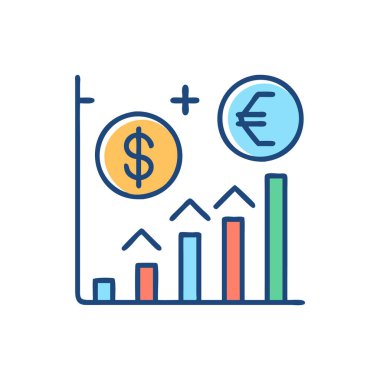 Vektör Doları para simgesi