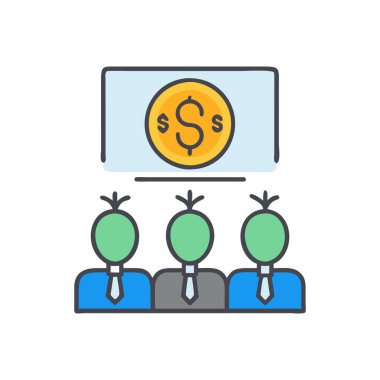 İş adamlarının vektör illüstrasyonu