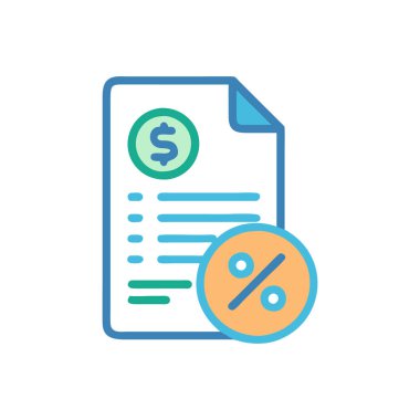 madeni para simgesi ile kağıt fatura