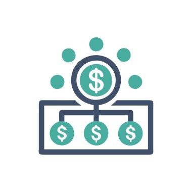 İş finansmanının vektör illüstrasyonu