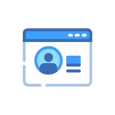 vektör olarak kullanıcı profili simgesi. logotype