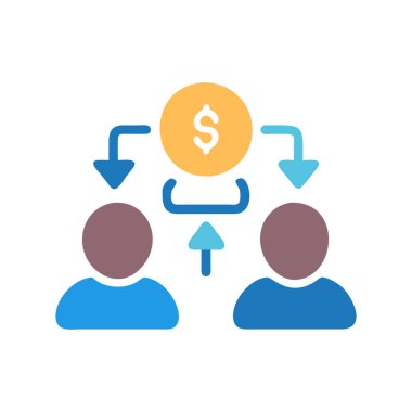Dolar simgesi vektör illüstrasyonu