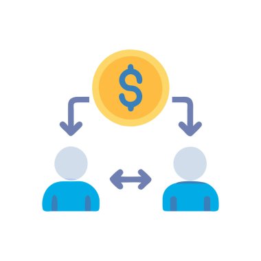 para düz simgesi, vektör illüstrasyonu.