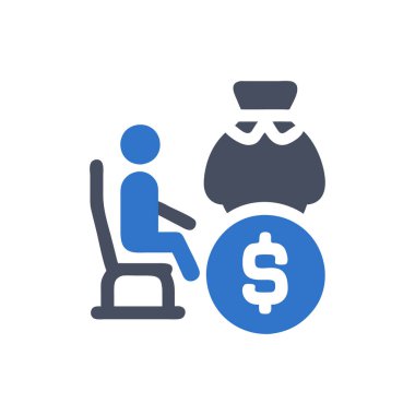 Suç vektörü renk simgesi