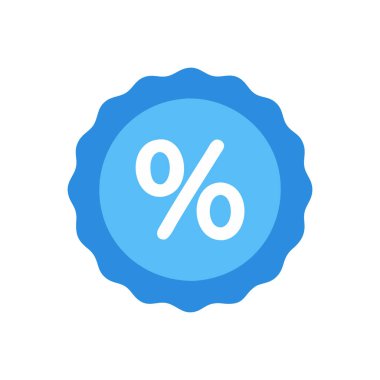 Şeffaf bir arka planda yüzde indirimli vektör illüstrasyonu. Birinci kalite semboller. Konsept ve grafik tasarımı için simgeler.