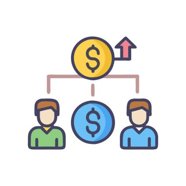 Ekip çalışması simge vektör çizim