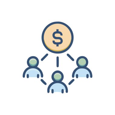 İnsan simgesinin vektör illüstrasyonu