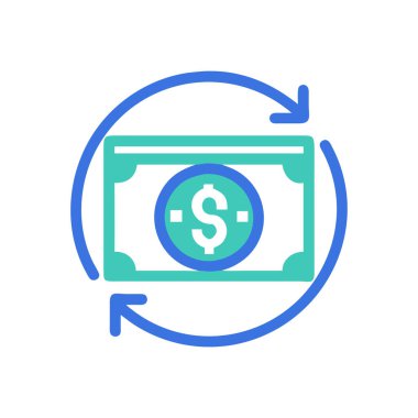 Şeffaf bir arkaplanda dolar vektör çizimi. Birinci kalite semboller. Konsept ve grafik tasarım için ince çizgi simgesi.