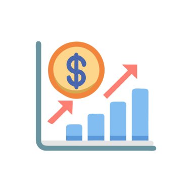 Grafik simgesi olan dolar işareti