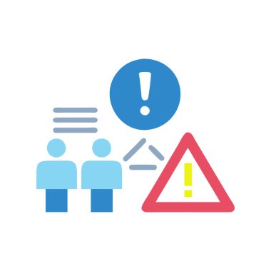 uyarı simgesi vektör illüstrasyonu