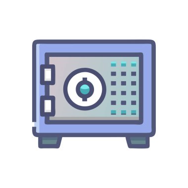 Video oynatıcı simgesi. Beyaz arkaplanda izole edilmiş video oynatıcı vektör simgelerinin düz çizimi