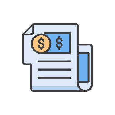 Dolar sembollü kağıt fatura