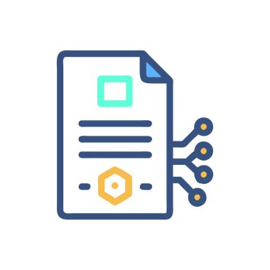 Modern bir simgenin vektör illüstrasyonu