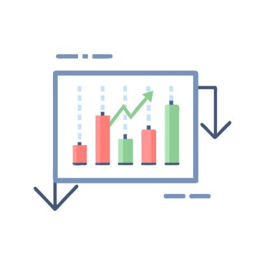 İş analizlerinin vektör simgesi