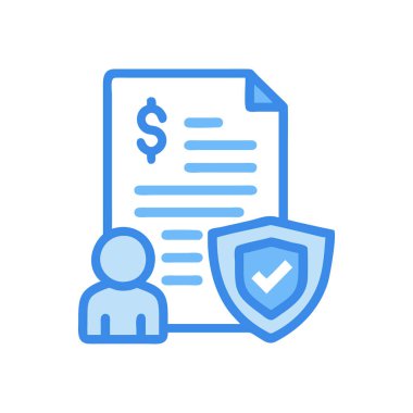 Kontrat simgesi vektörde. Logotype