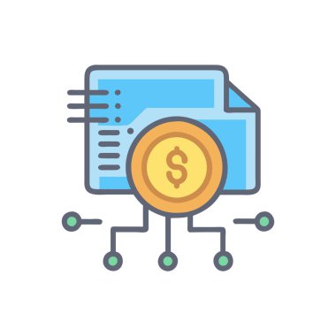 para aktarım simgesi düz tasarım.