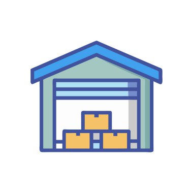 Ev ikonu vektörü oluşturuyorum. İnce çizgi işareti. izole edilmiş sınır sembolü çizimi