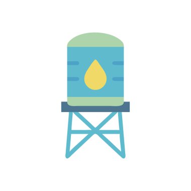 Yağ varili vektör simgesi