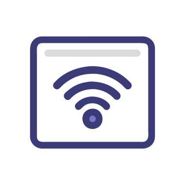 wifi simgesi vektör illüstrasyonu