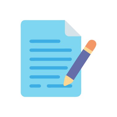 Şeffaf bir arkaplanda belge vektör illüstrasyonu. Birinci kalite semboller. Konsept ve grafik tasarımı için vuruş simgesi.