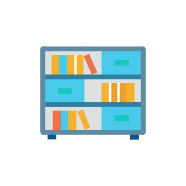 Düz tasarım kitap ikonu. vektör illüstrasyonu