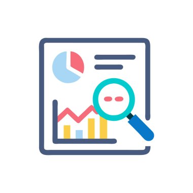 iş analizi vektör illüstrasyonu