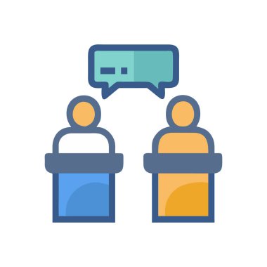 İş toplantısı vektör simgesi