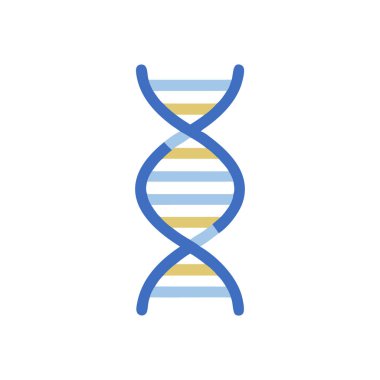 DNA molekülünün vektör çizimi, genetik mühendisliği.