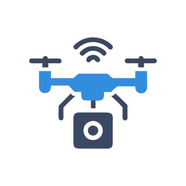 Drone vektör renk simgesi