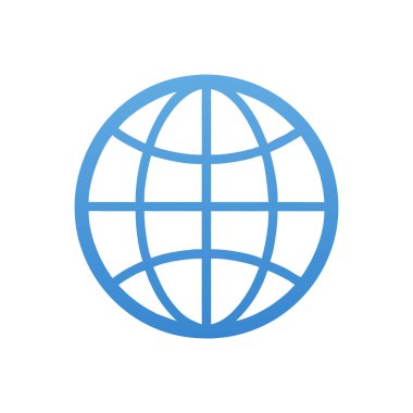 dünya simgesi vektör işareti ve sembol beyaz arka Grou üzerinde izole