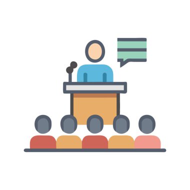 Şeffaf bir arkaplan üzerinde izleyici vektör çizimi, premium kalite sembolleri. kavram ve grafik tasarımı için vektör çizgisi düz simgesi.