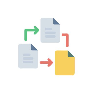 belge dosya vektör illüstrasyonu